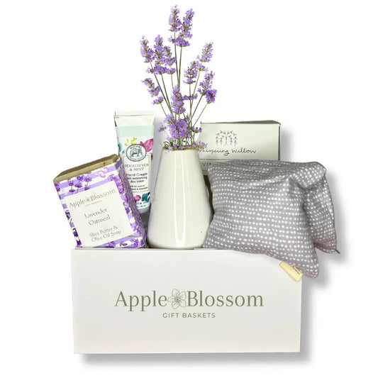 Relaxing Lavender Apple Blossom Gift Baskets