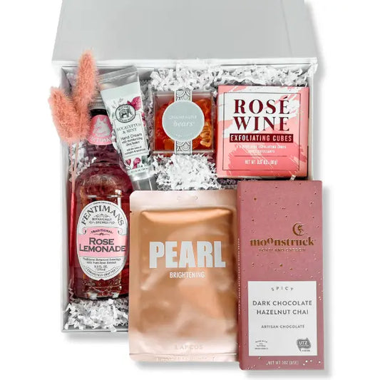 Relax and Rosé Apple Blossom Gift Baskets
